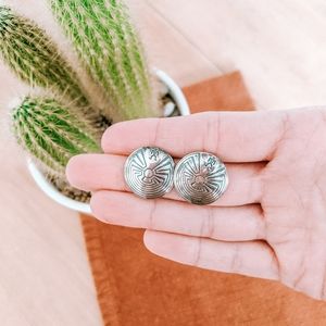 VINTAGE Southwest Style Silver Plated Earrings